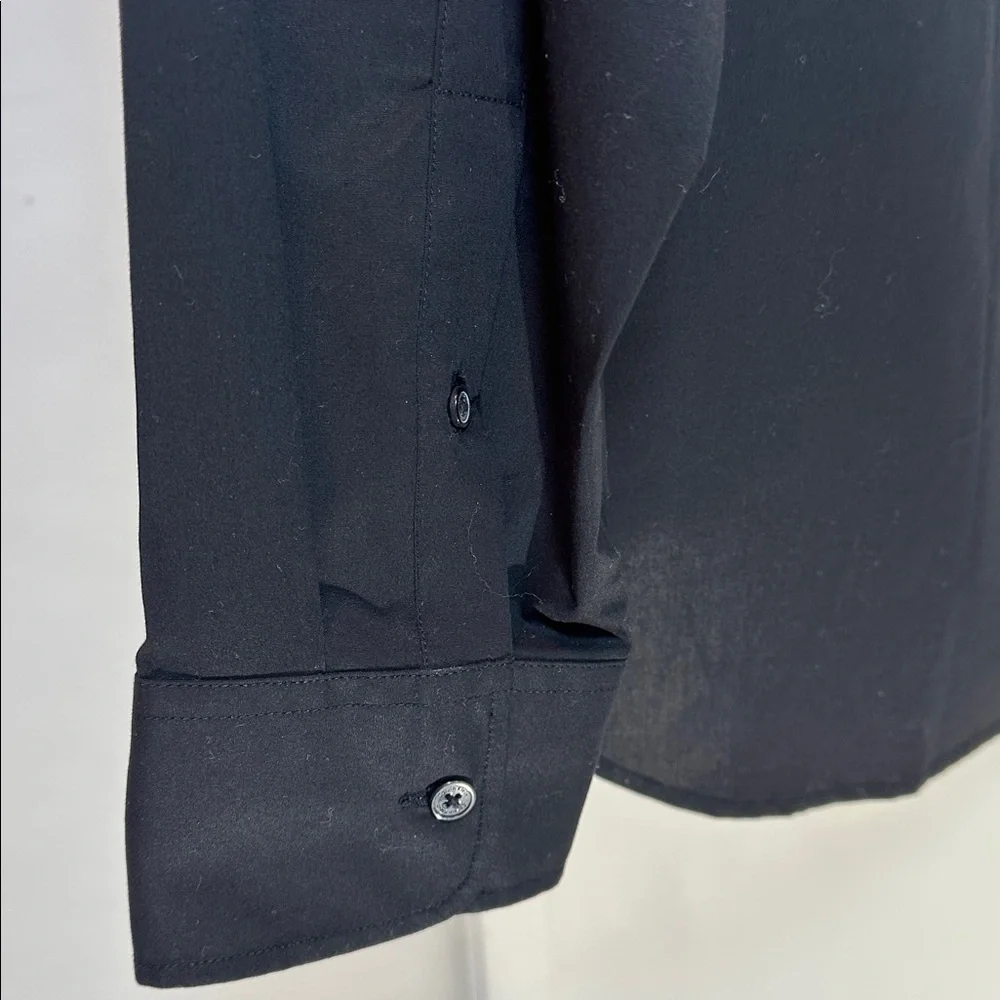 Calvin Klein Cotton Stretch Long Sleeve Black Dress Shirt XXL NWT
